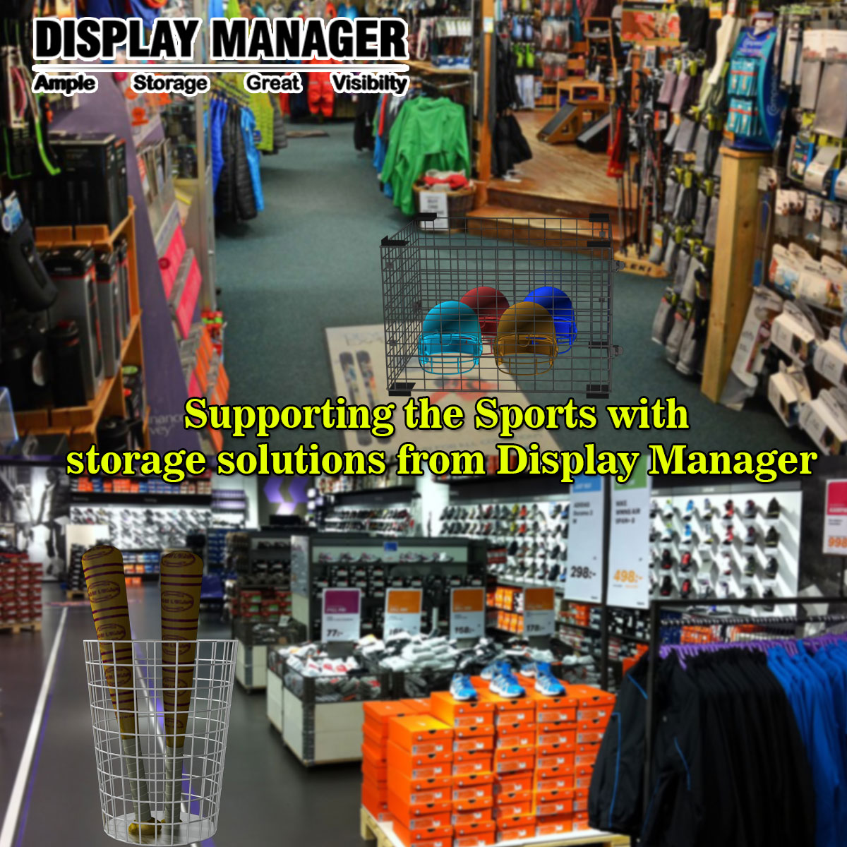 Supporting the Sports with storage solutions from Display Manager