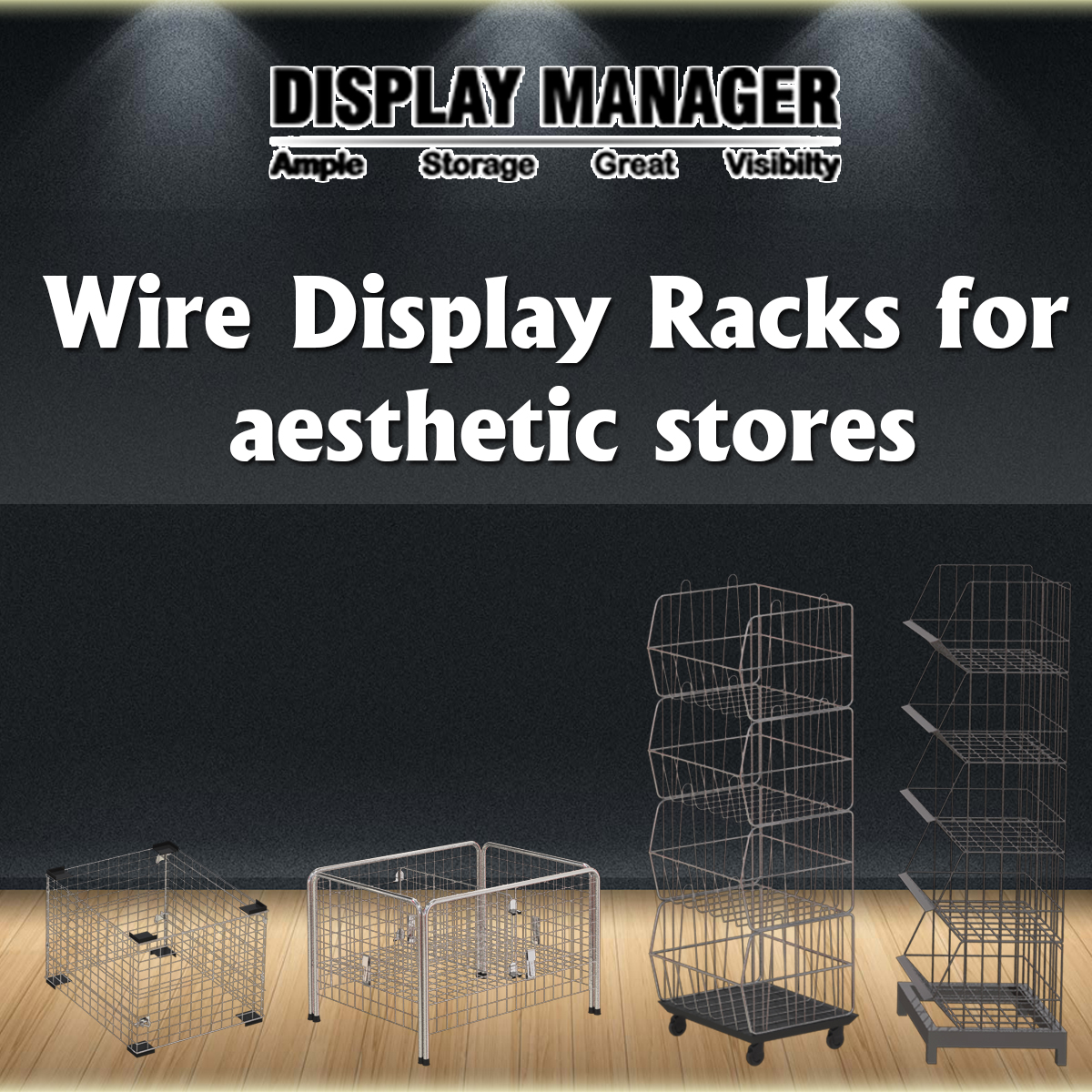 Wire Display Racks for aesthetic stores