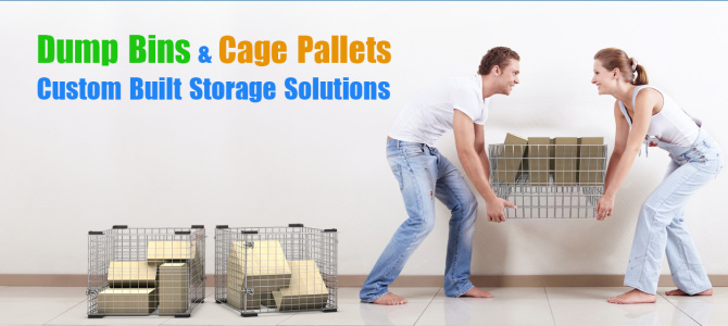 Dump Bins & Cage Pallets – Custom Built Storage Solutions